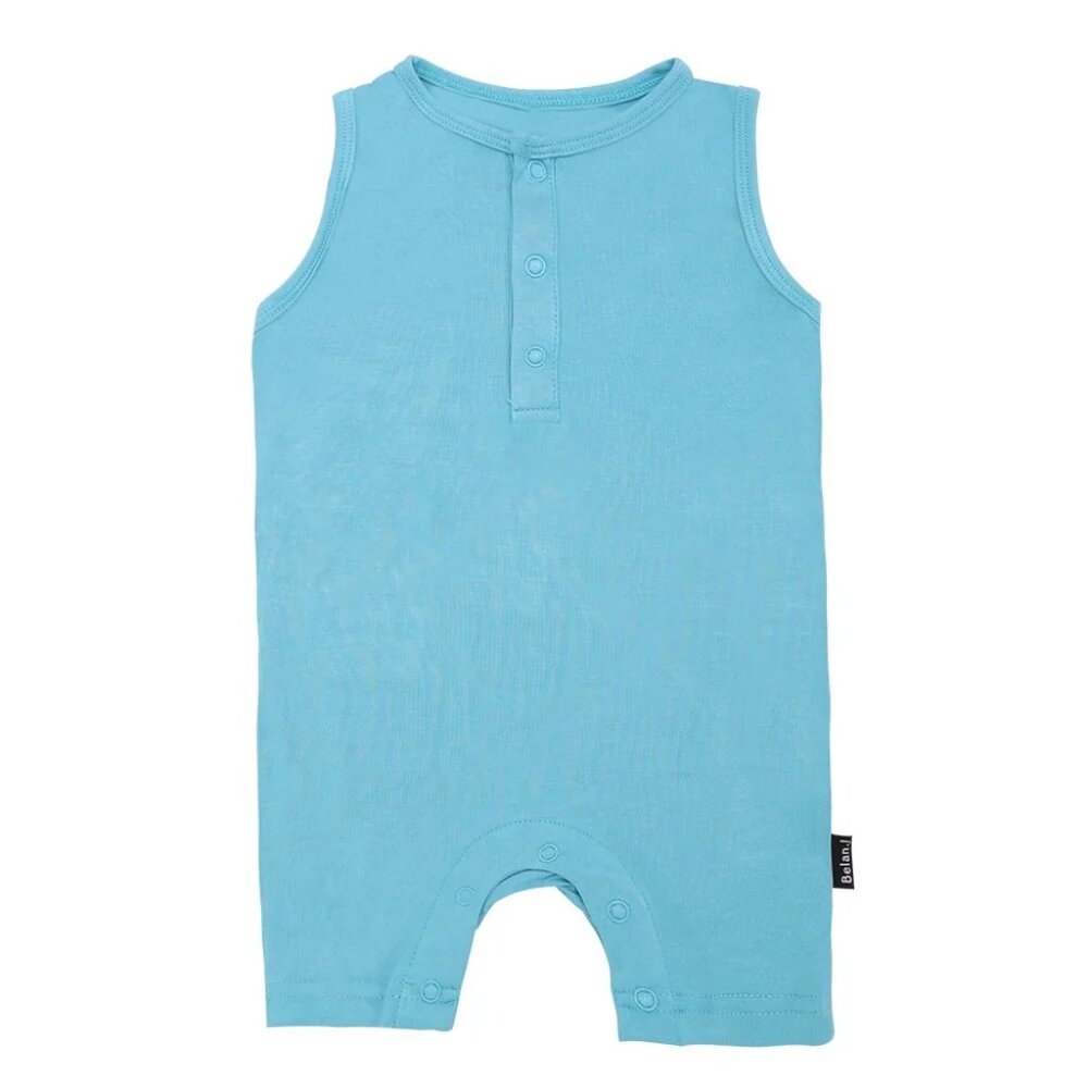 💜 2 for 30 💜 Belan J Bamboo Sleeveless Shortall Romper Electric Blue